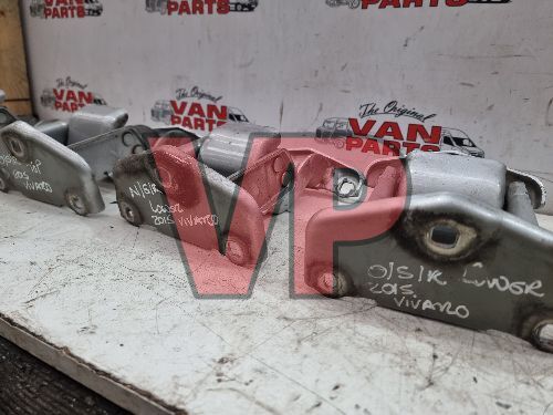 VIVARO TRAFIC Full Set of Rear Door Hinges Left Right Silver (14-19)